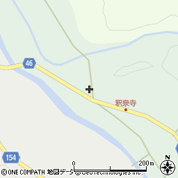 富山県中新川郡上市町釈泉寺14周辺の地図