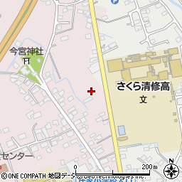 栃木県さくら市馬場14周辺の地図