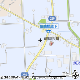 富山県高岡市醍醐376周辺の地図