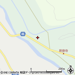 富山県中新川郡上市町釈泉寺20周辺の地図