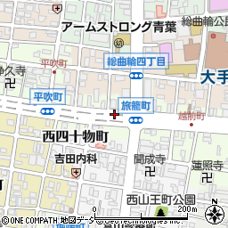 富山県富山市旅籠町周辺の地図