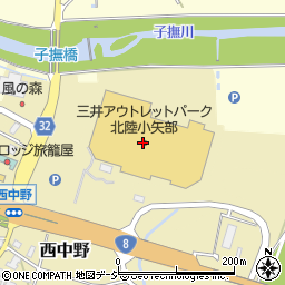 Ｇａｐ　Ｏｕｔｌｅｔ三井アウトレットパーク北陸小矢部店周辺の地図