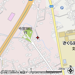 栃木県さくら市馬場18周辺の地図