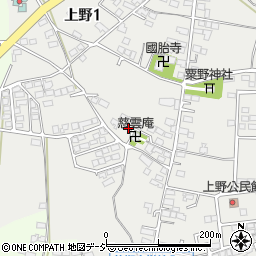 長野県長野市上野周辺の地図