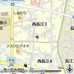 富山県富山市西長江3丁目周辺の地図