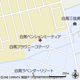 白馬ペンション＆ログホテルミーティア周辺の地図