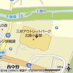 リンツ ショコラ カフェ 三井アウトレットパーク北陸小矢部店周辺の地図
