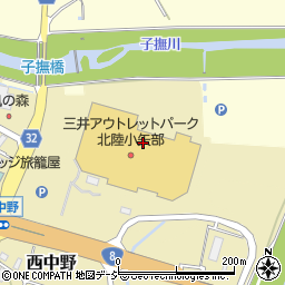 モンベル　小矢部店周辺の地図