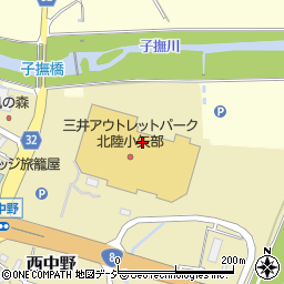 富山県小矢部市西中野972-1周辺の地図