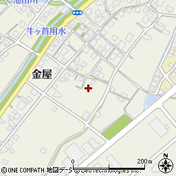 富山県富山市金屋周辺の地図