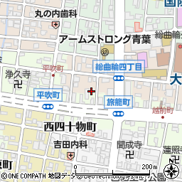 毎日新聞・産経新聞富山周辺の地図