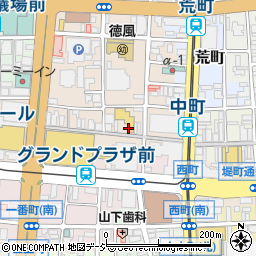 秋吉（やきとり）総曲輪店周辺の地図