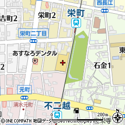 ウエルシア富山栄町店周辺の地図