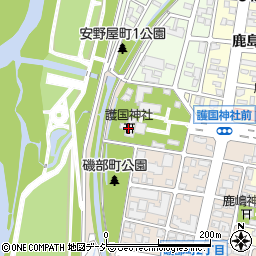 護国神社周辺の地図