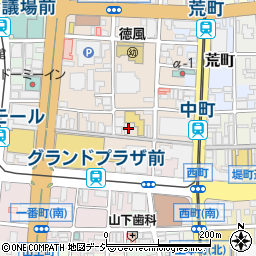銀座ダイヤモンドシライシ富山本店周辺の地図