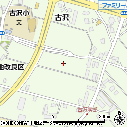 富山県富山市古沢周辺の地図