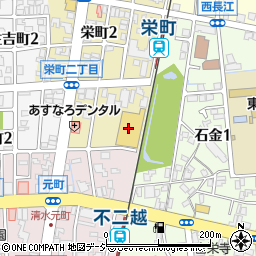 ウエルシア薬局富山栄町店周辺の地図