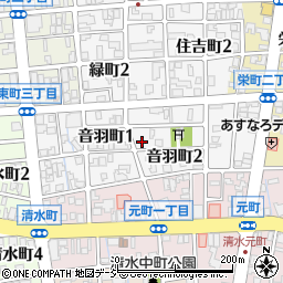 富山県富山市音羽町周辺の地図