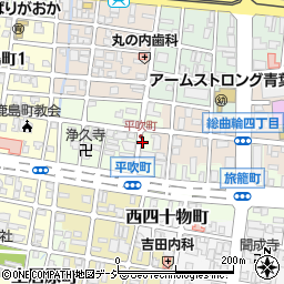 名鉄協商富山平吹町駐車場周辺の地図