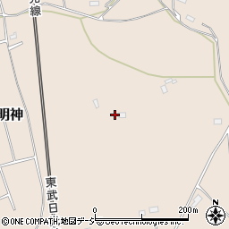 栃木県日光市明神1654周辺の地図