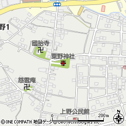 粟野神社周辺の地図