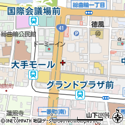 メガネのハラダ　富山本店周辺の地図