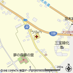 ツルハドラッグ日光大沢店周辺の地図