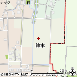 富山県中新川郡立山町鉾木周辺の地図