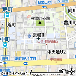 富山県富山市常盤町周辺の地図