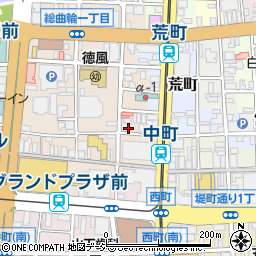 名鉄協商富山総曲輪２丁目駐車場周辺の地図