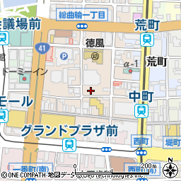 富山本願寺駐車場周辺の地図
