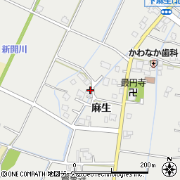 富山県高岡市麻生358-1周辺の地図