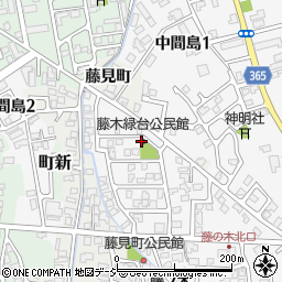藤木緑台公民館周辺の地図