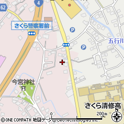 栃木県さくら市馬場24周辺の地図