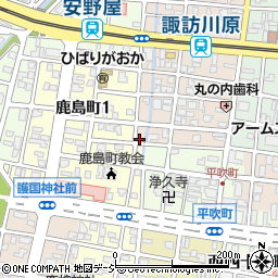 浦野酒店周辺の地図