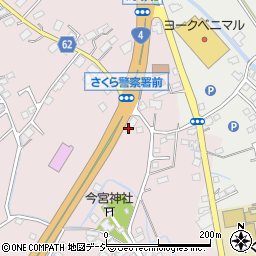 栃木県さくら市馬場774周辺の地図