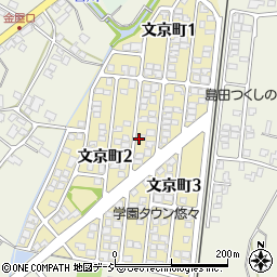 富山県富山市文京町周辺の地図