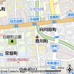 富山県富山市豊川町周辺の地図