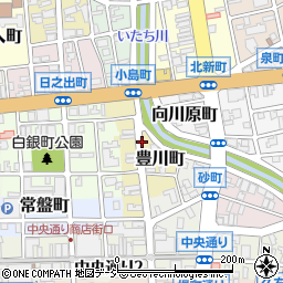 富山県富山市豊川町周辺の地図