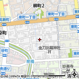 富山県富山市泉町周辺の地図