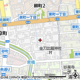 富山県富山市泉町周辺の地図