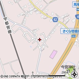 栃木県さくら市馬場761周辺の地図