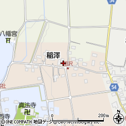 長野県上高井郡高山村稲澤周辺の地図