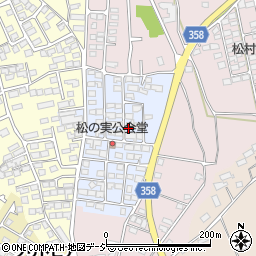 長野県上高井郡小布施町松の実周辺の地図