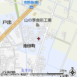 富山県高岡市戸出池田町周辺の地図