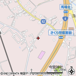 栃木県さくら市馬場792周辺の地図