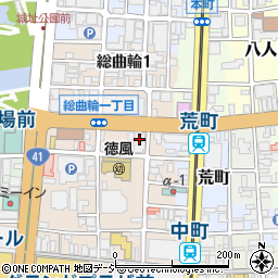 富山第一銀行堤町支店周辺の地図