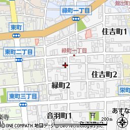 富山県富山市緑町周辺の地図
