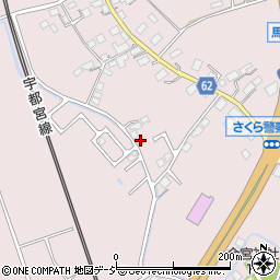 栃木県さくら市馬場759周辺の地図