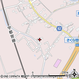 栃木県さくら市馬場756周辺の地図